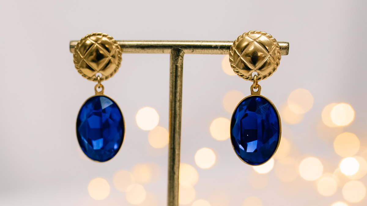 Pendientes grandes de cristal : Paso 1