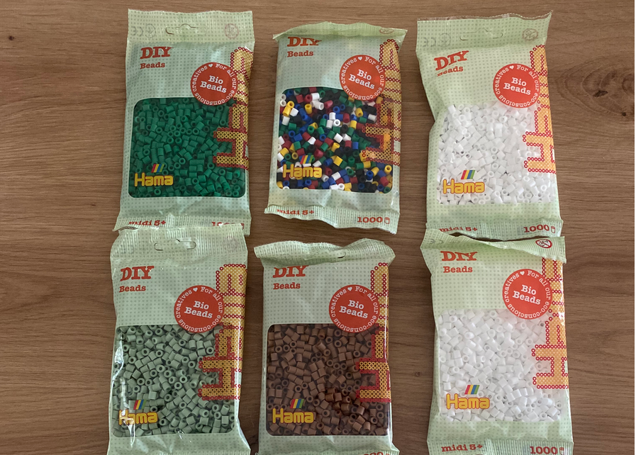 Adornos navideños con Cuentas Hama ecológicas : Paso 1