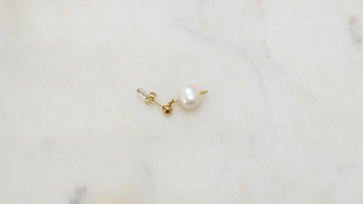 Cuentas con perlas de agua dulce : Paso 2