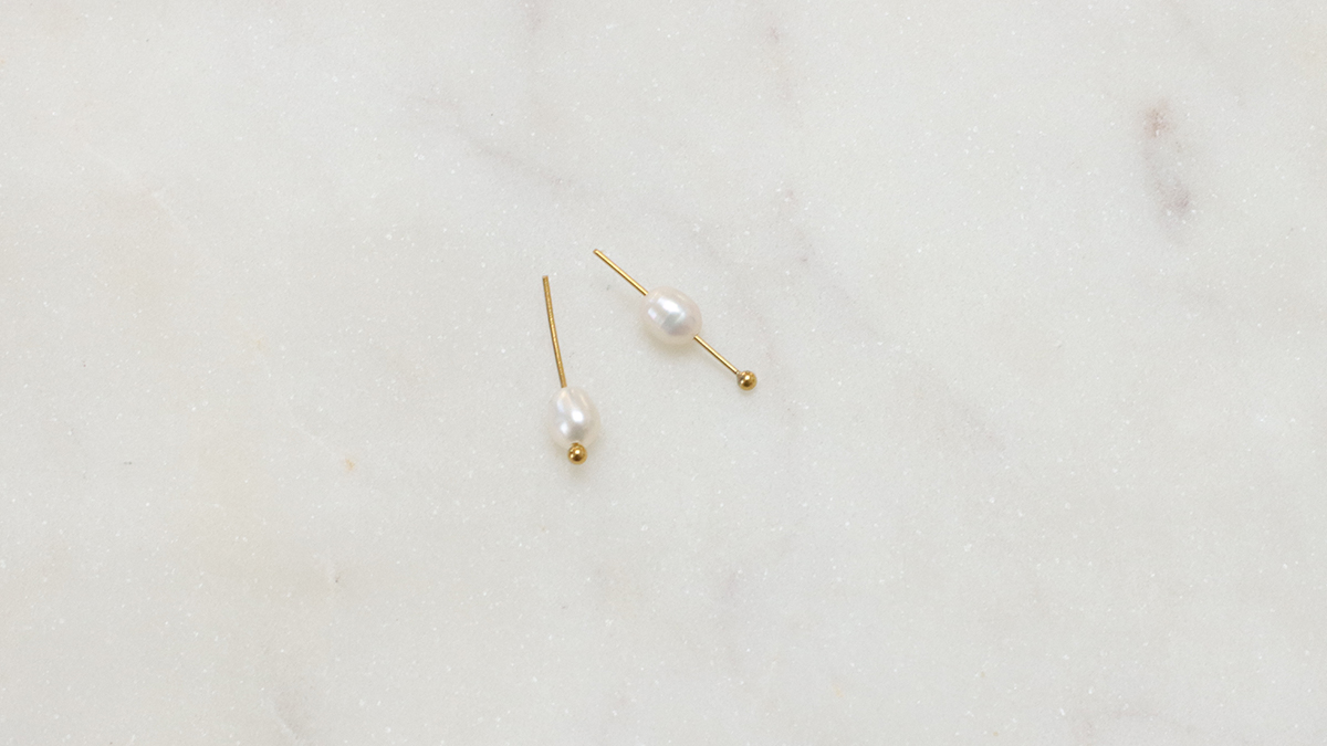 Cuentas con perlas de agua dulce : Paso 5