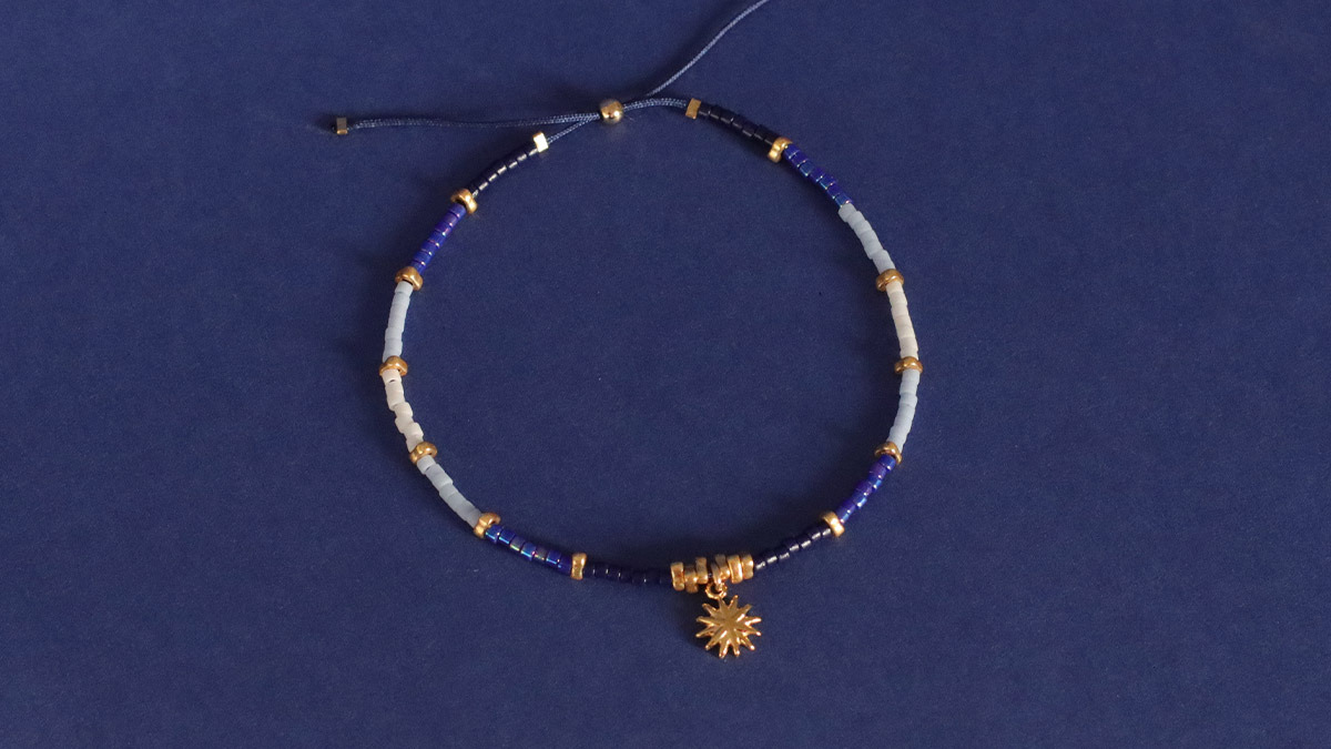 Pulseras de perlas Miyuki muy fáciles de hacer con cierre ajustable : Paso 4