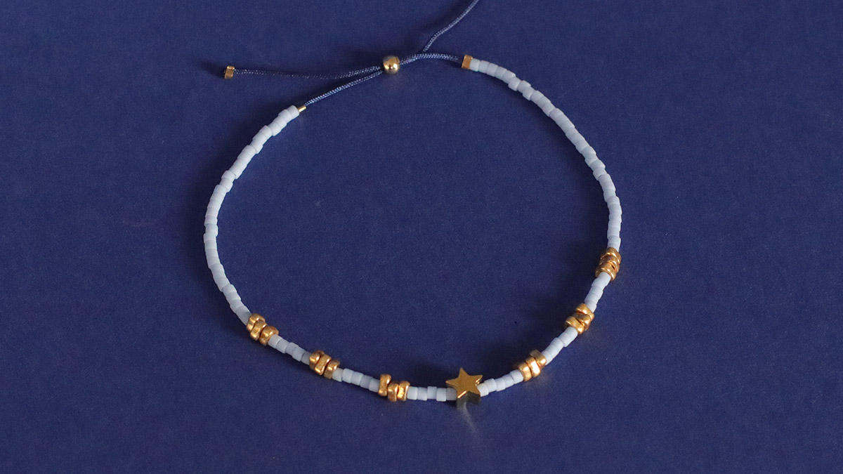 Pulseras de perlas Miyuki muy fáciles de hacer con cierre ajustable : Paso 8