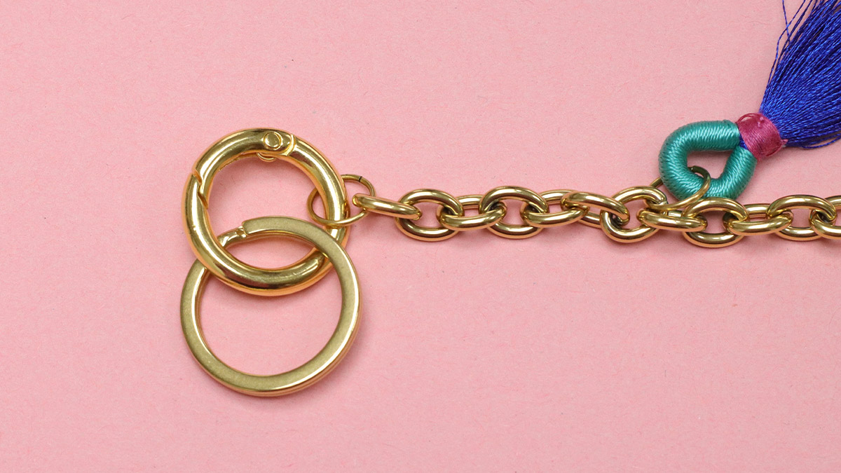 Llavero y Dijes para bolsa de joyería : Paso 4