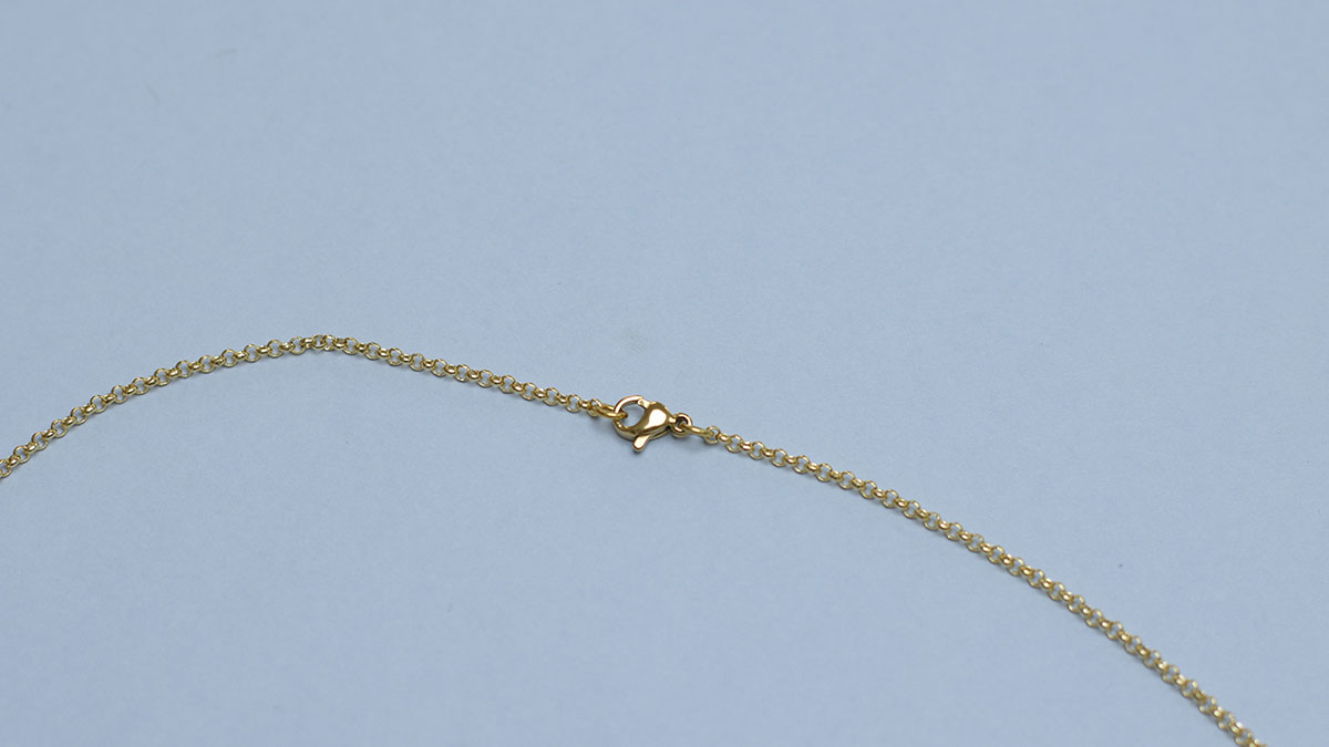 Collar de doble hilera de piedras naturales : Paso 8