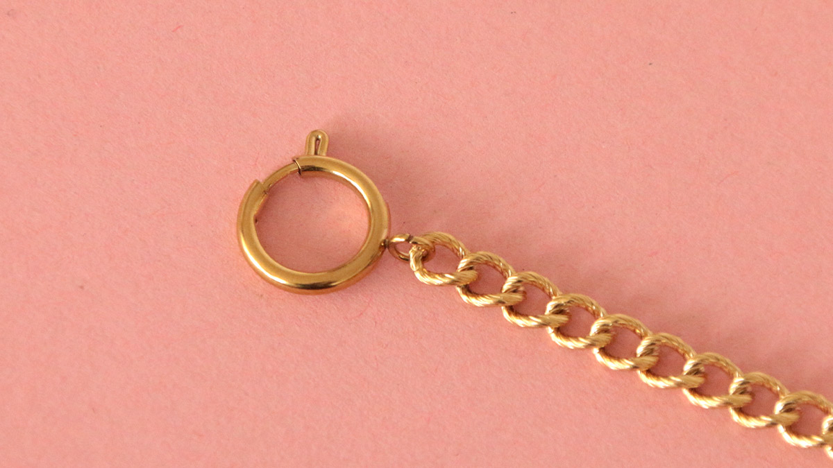 Collar de abalorios con cierre de resorte : Paso 1 Collar de abalorios con cierre de resorte : Paso 1