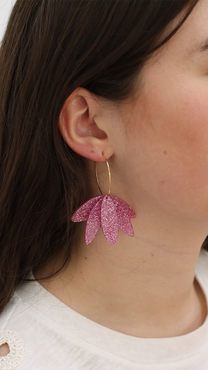 Esquema Pendientes de aro de colores Esquema Pendientes de aro de colores