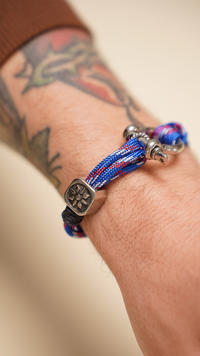 Esquema Pulsera Paracord para hombre