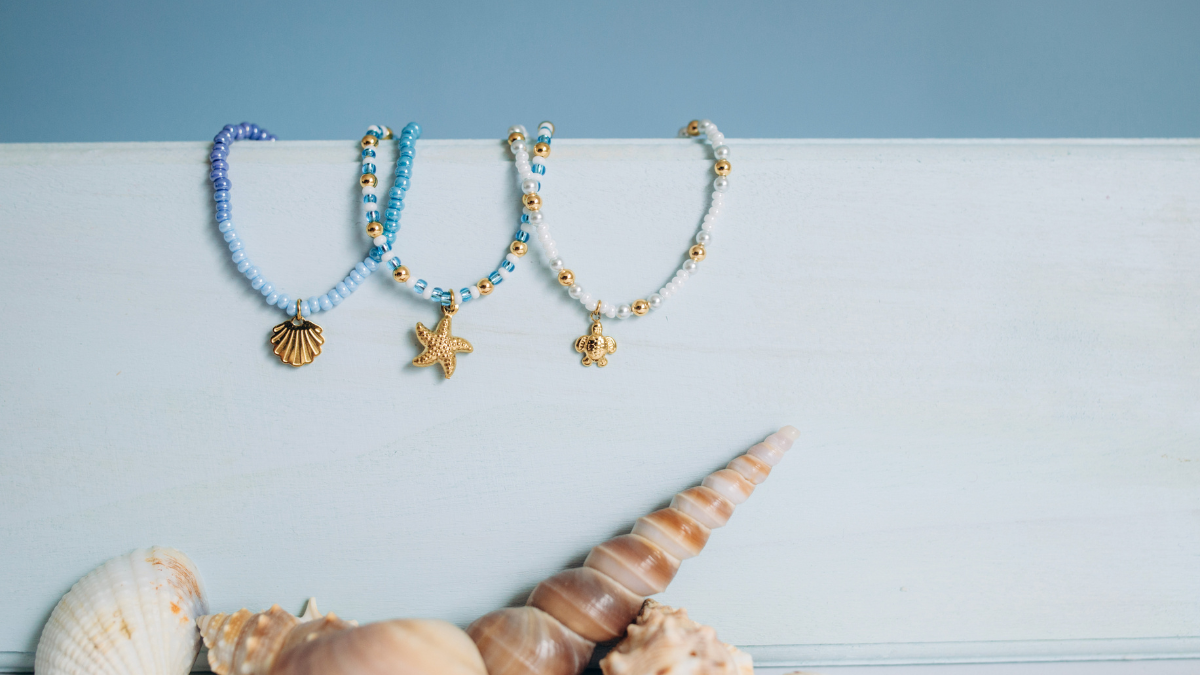 Trío de pulseras marinas