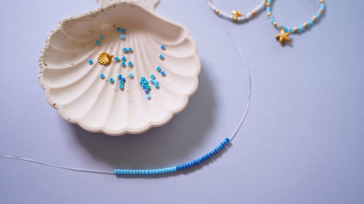 Trío de pulseras marinas : Paso 2