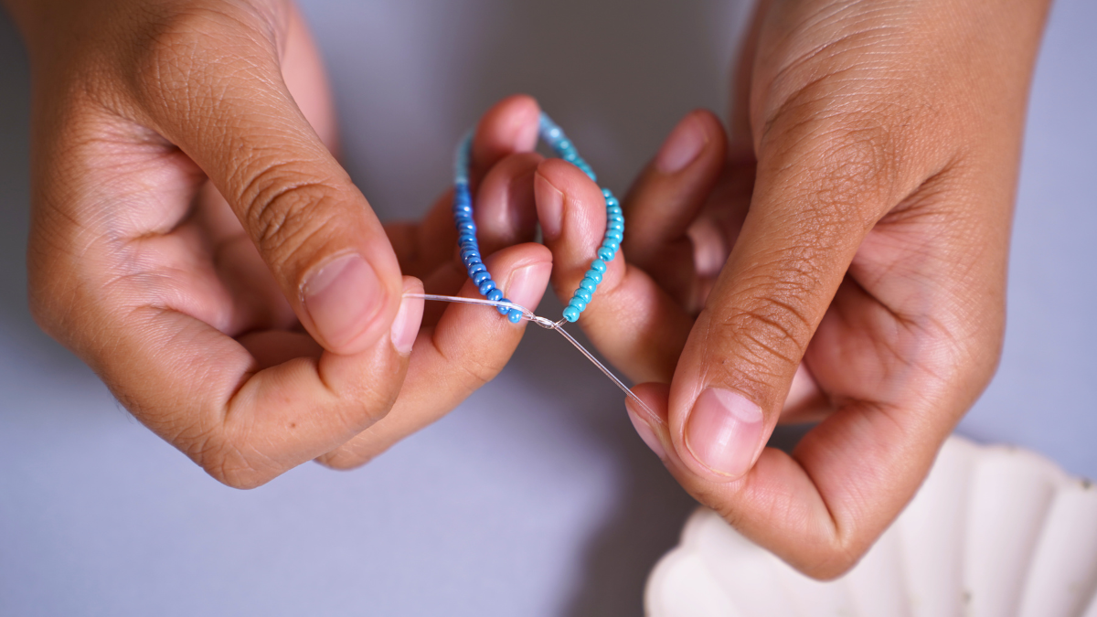 Trío de pulseras marinas : Paso 3