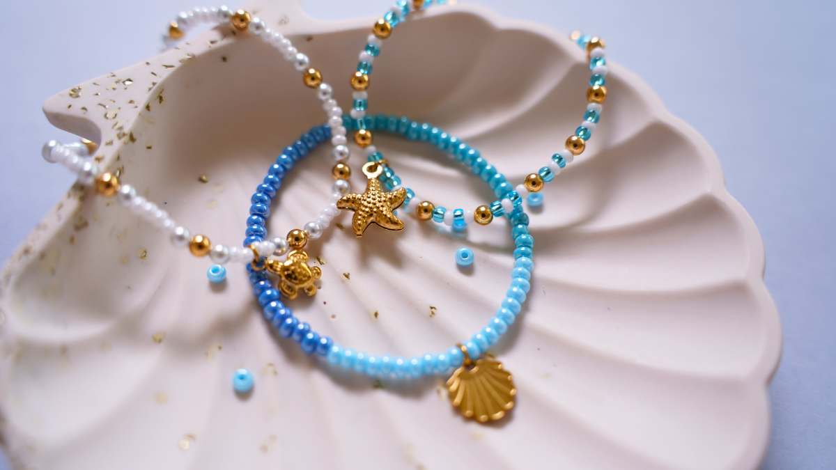 Trío de pulseras marinas : Paso 5