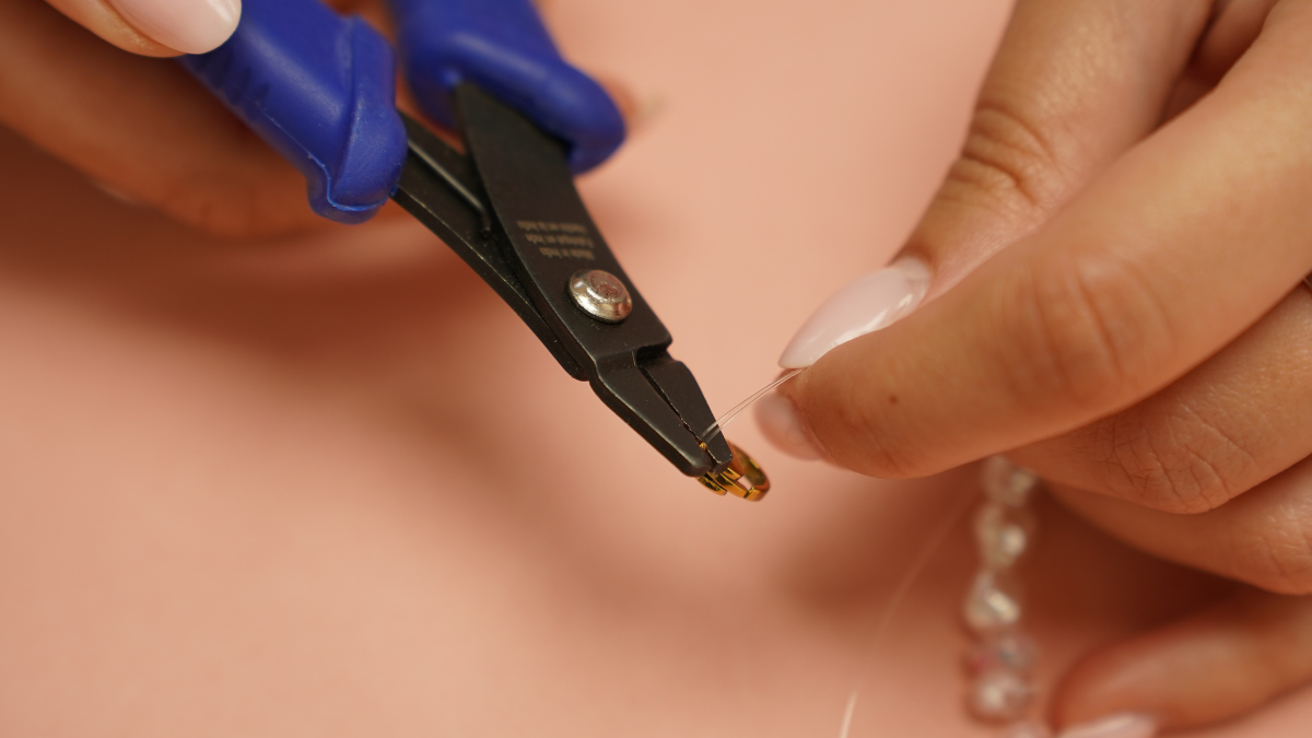 DIY bolso de verano grigri con conchas : Paso 3