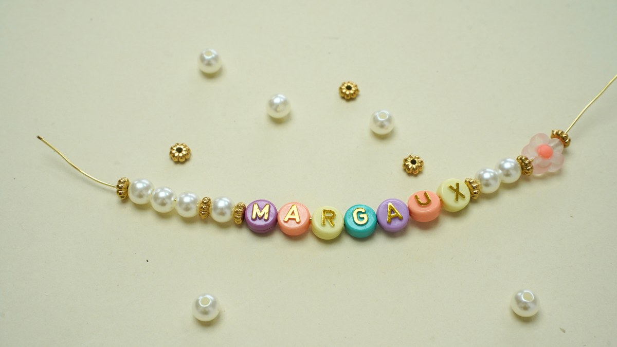 Llavero personalizado con nombre y cuentas de letras : Paso 3 Llavero personalizado con nombre y cuentas de letras : Paso 3