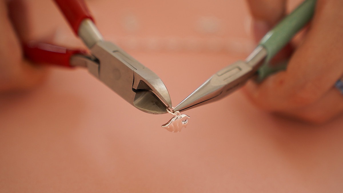 Plata 925 Plateado Marine Charms Bracelet : Paso 2