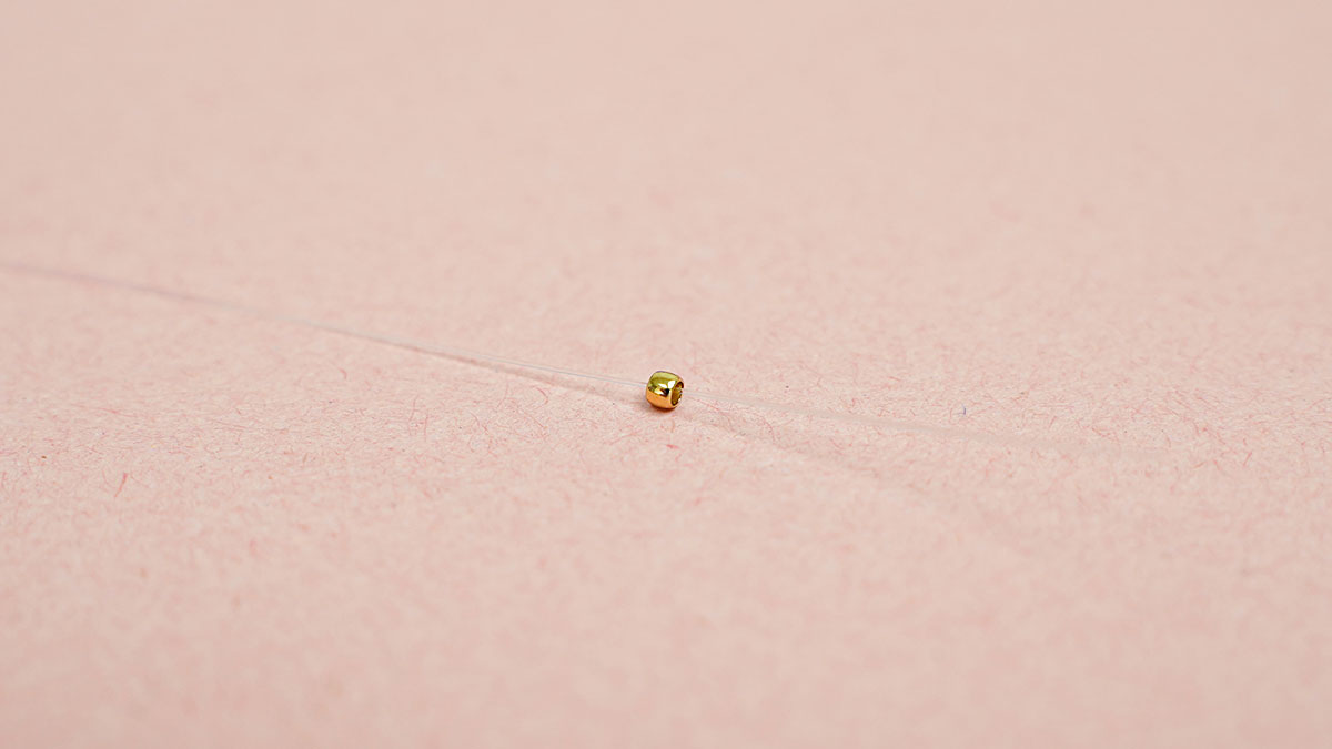 Collar de cuentas de nácar pastel : Paso 1