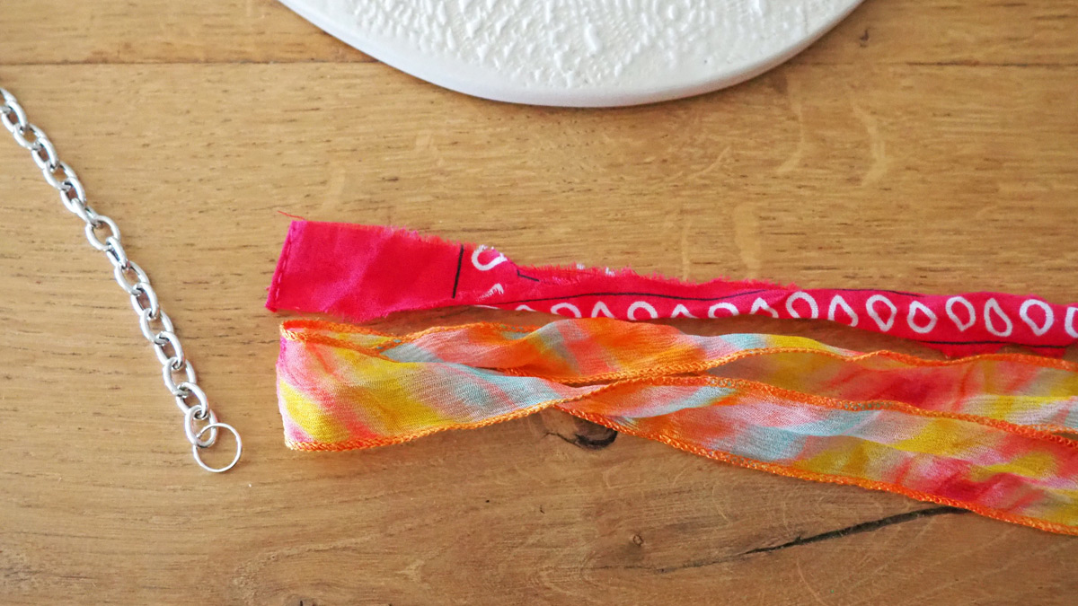 Collar trenzado con palmera amatista y Dije de Plata 925 : Paso 1