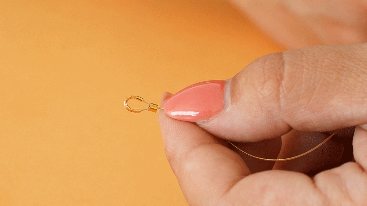 Conjunto de pulseras verdes y Doradas en piedras naturales : Paso 1