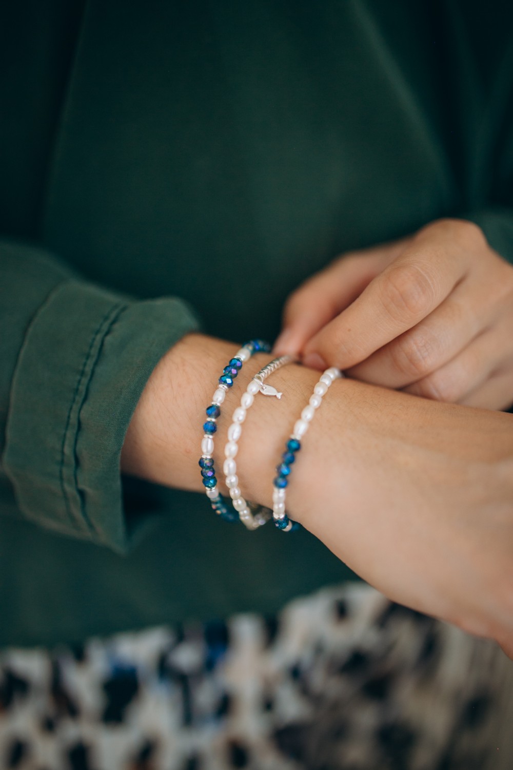 Pulsera de plata 925 y perlas de agua dulce