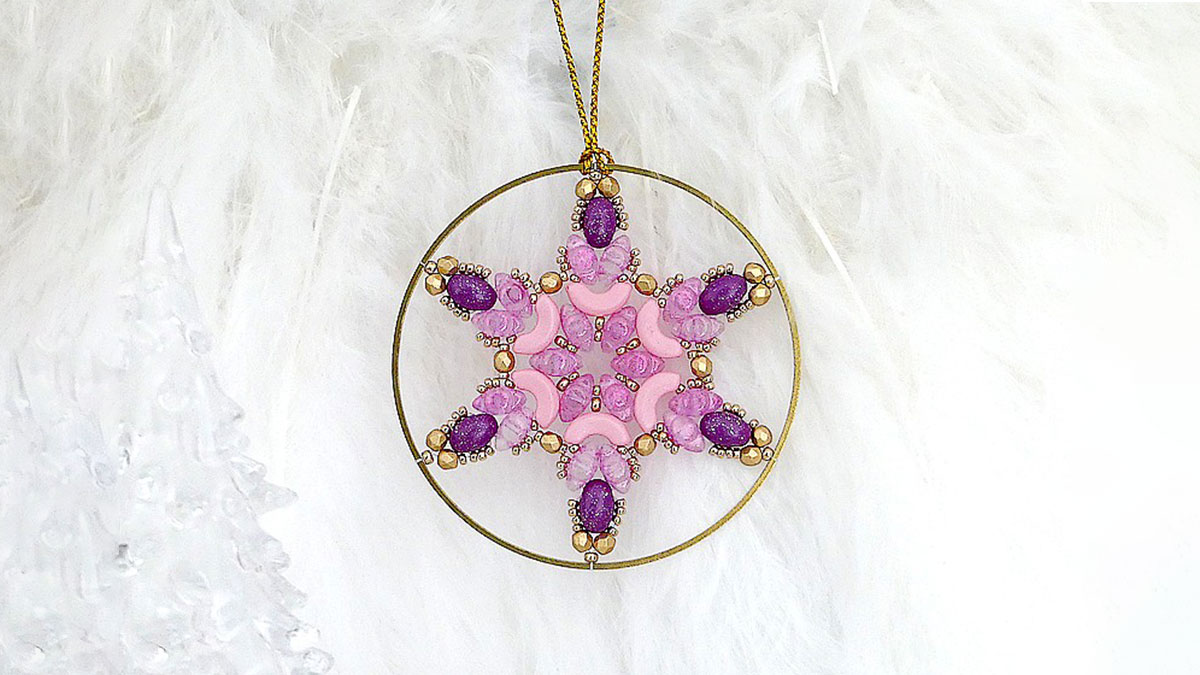 Esquema Perlas copo de nieve de Puca® - Puca Esquema Perlas copo de nieve de Puca® - Puca