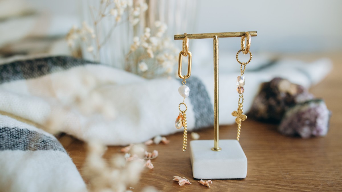 Esquema Pendientes colgantes asimétricos Lucky