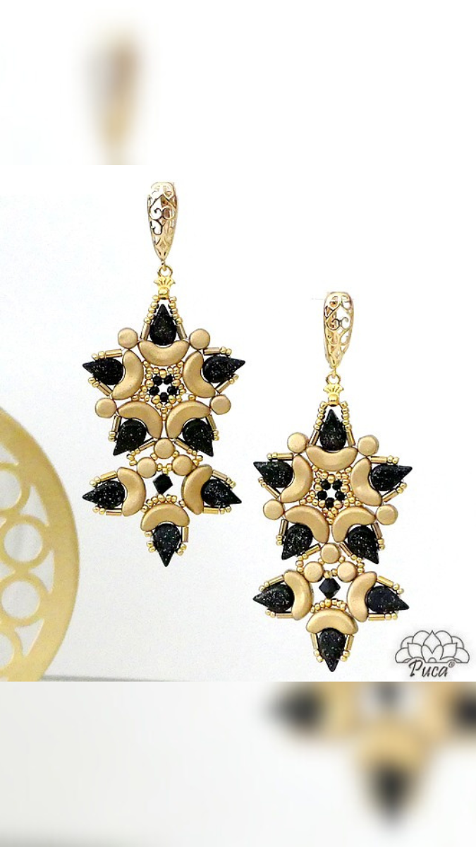 Esquema Pendientes Star d'un jour de Puca Esquema Pendientes Star d'un jour de Puca