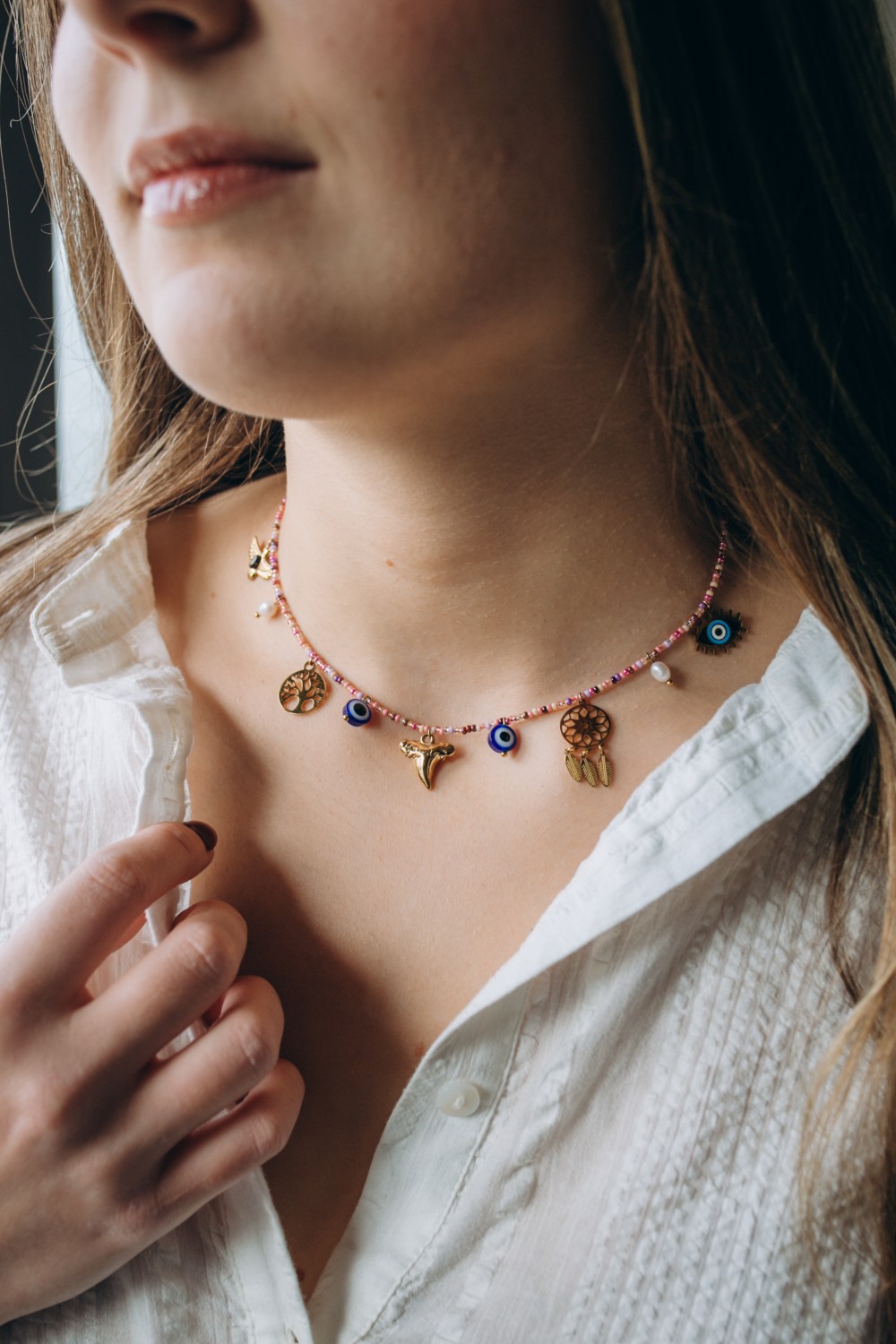 Collar de cuentas de rocalla