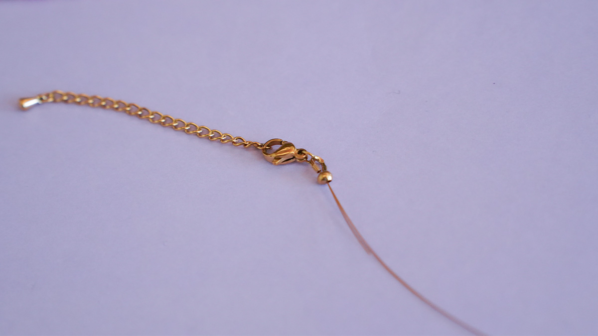 Collar de cuentas de rocalla : Paso 1