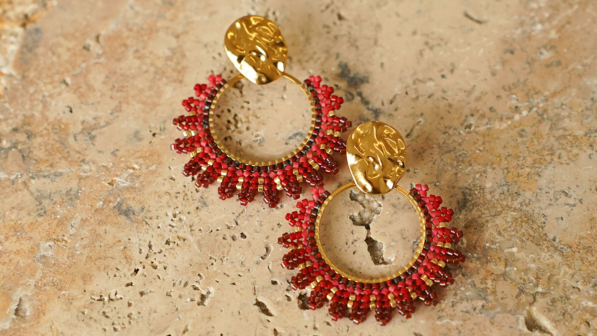 Pendientes Soleil en espiga