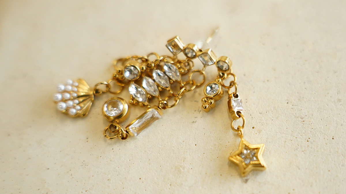 Pendientes colgantes con charms de acero inoxidable : Paso 6