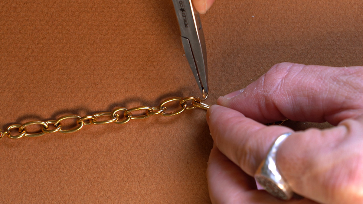 Bisutería para bolsos DIY abalorios de acero inoxidable y cuentas de resina : Paso 4