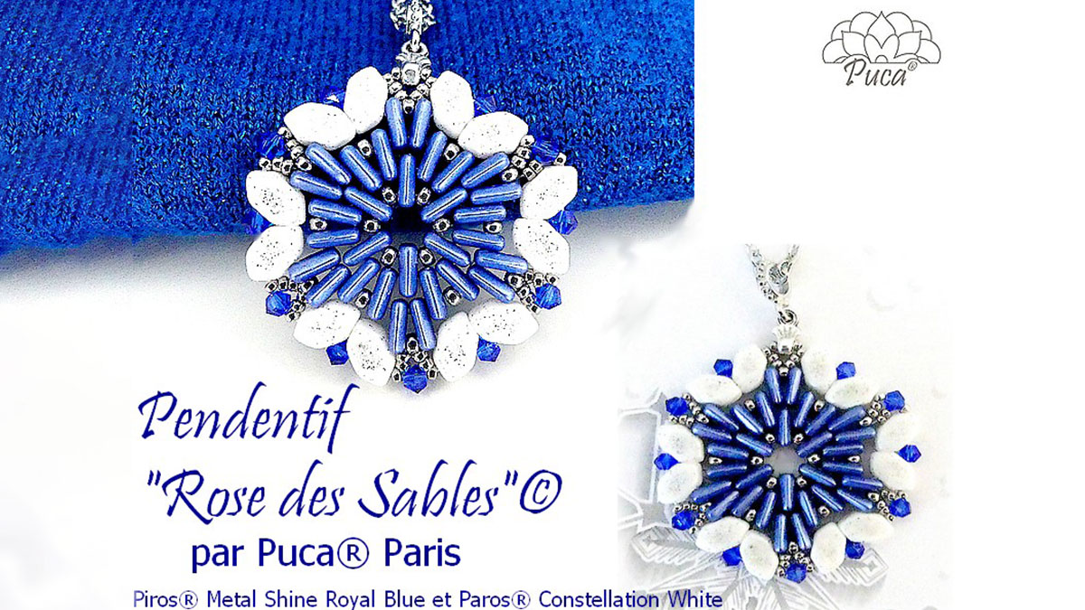 Colgante Rose des Sables de Puca