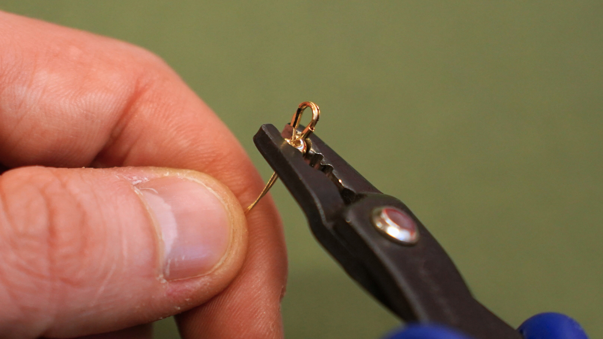 DIY Collar de perlas de acero inoxidable, Cierre y colgante de corazón : Paso 4