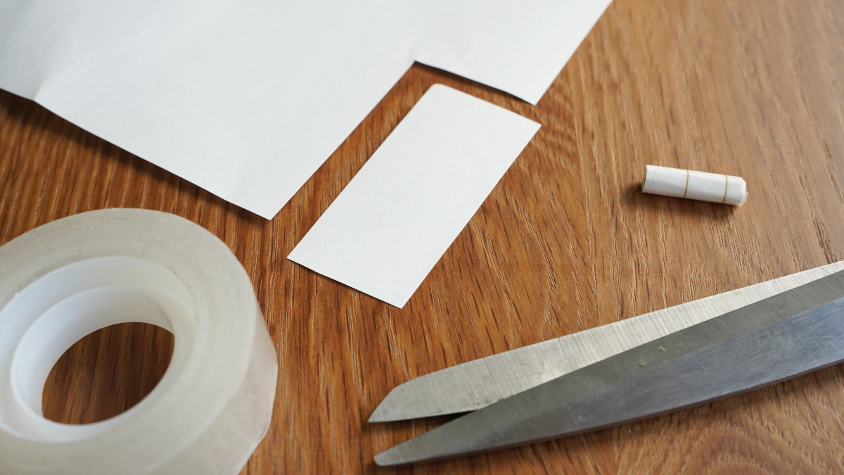 Dúo de pulseras de cordón y malla azul marino : Paso 1