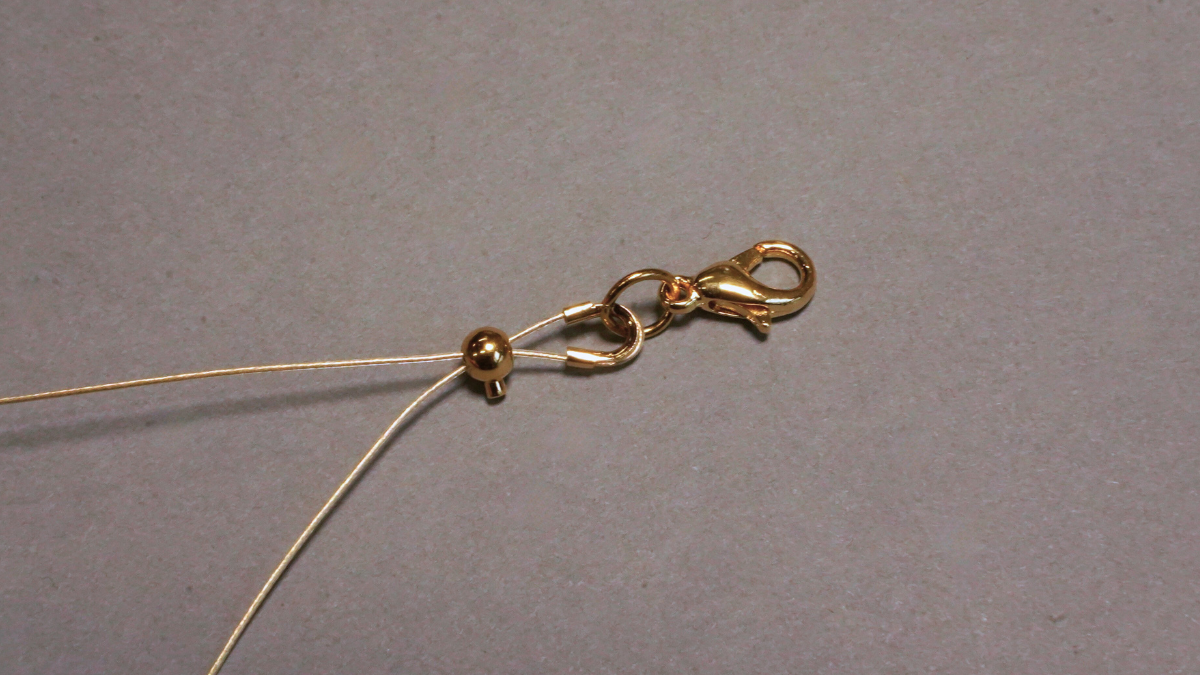 Collar con colgante de piedras preciosas y nácar : Paso 2