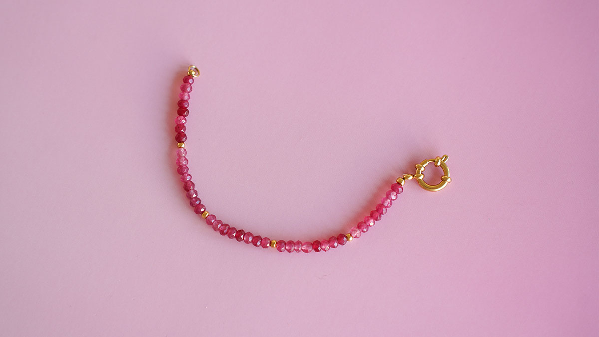 Surtido de pulseras de piedras naturales : Paso 4