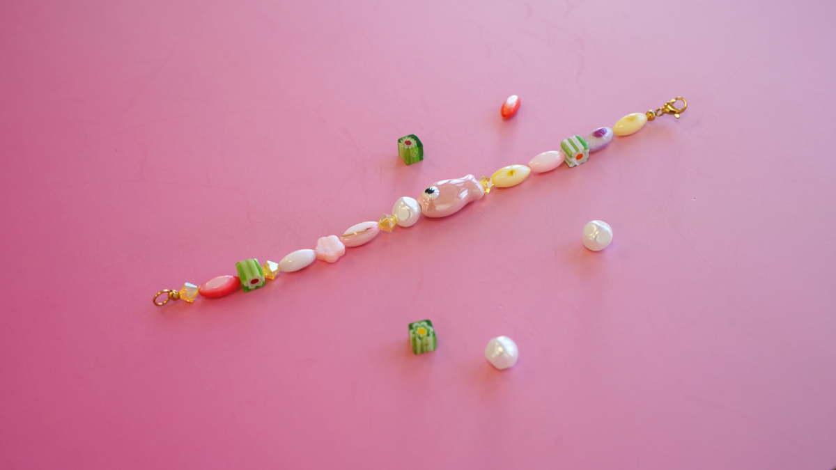 DIY: Trío de pulseras de cuentas de cerámica de colores, Millefiori y Preciosa : Paso 5