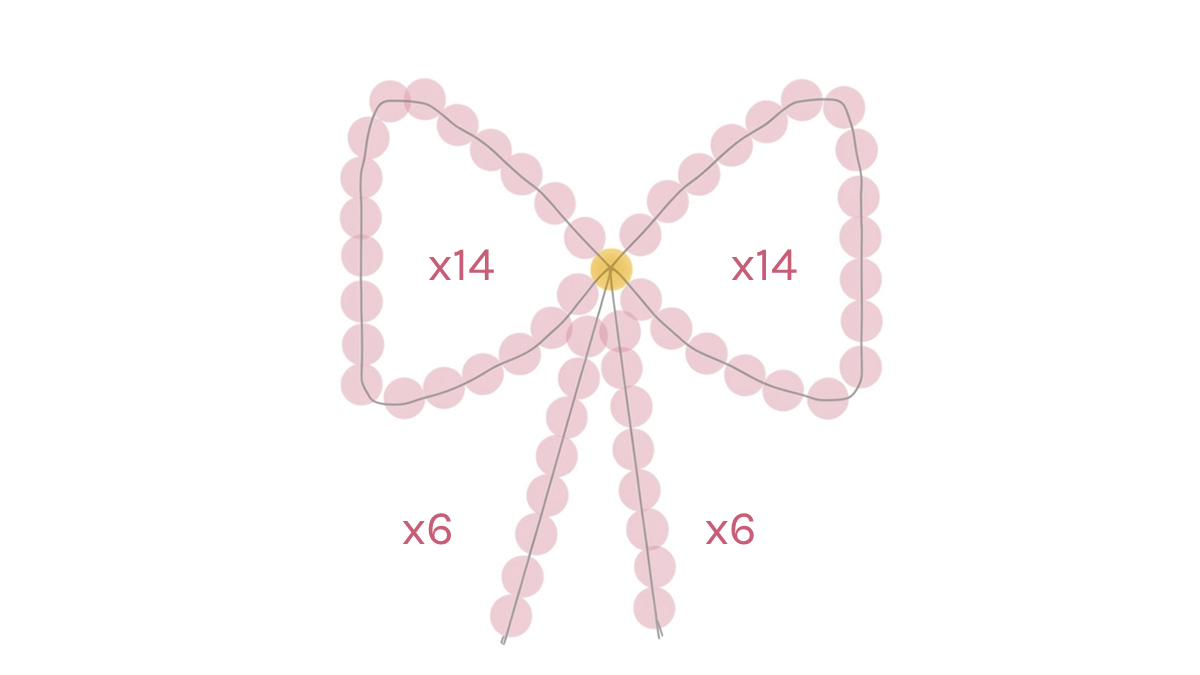 DIY joyas para el bolso del Día de la Madre: llavero con cuentas nacaradas y letras : Paso 8