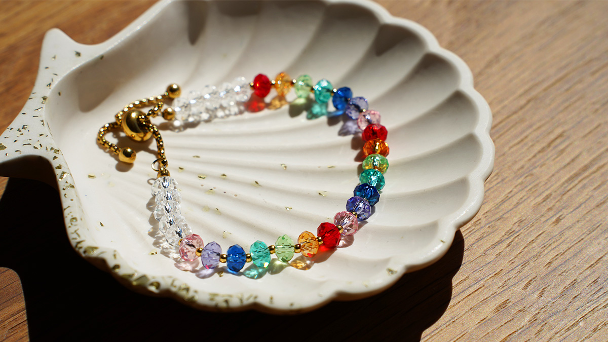 Pulsera de cristal Swarovski multicolor