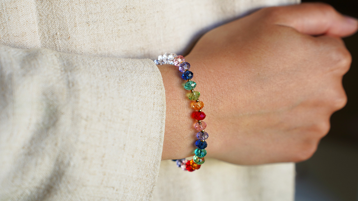 Esquema Pulsera de cristal Swarovski multicolor