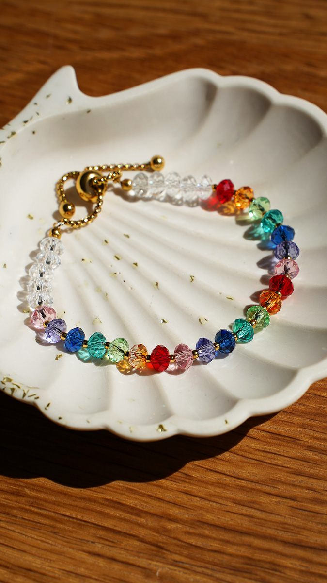 Esquema Pulsera de cristal Swarovski multicolor