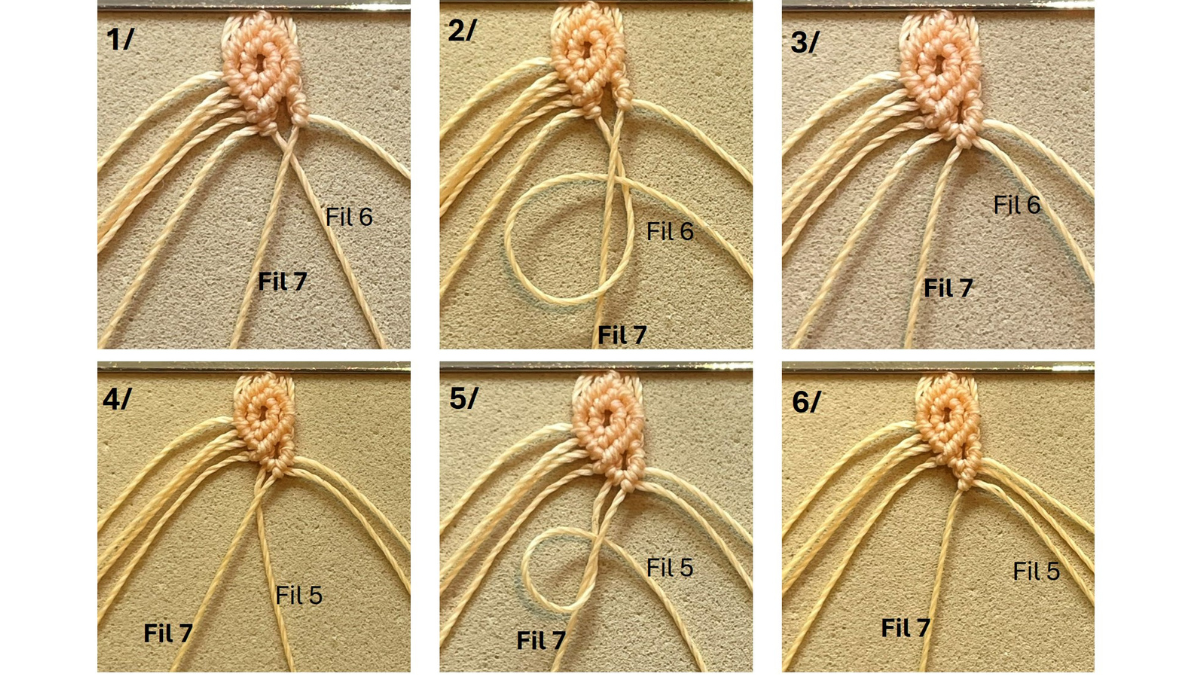 Pulsera de micro-macramé con dijes : Paso 14 Pulsera de micro-macramé con dijes : Paso 14