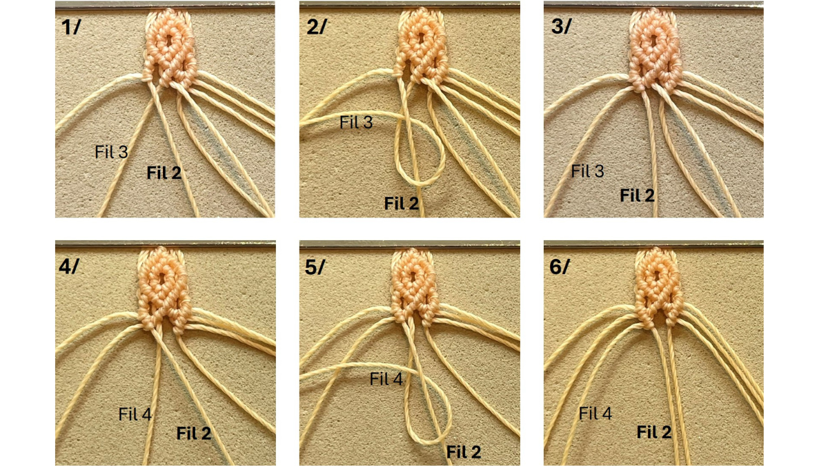 Pulsera de micro-macramé con dijes : Paso 17 Pulsera de micro-macramé con dijes : Paso 17