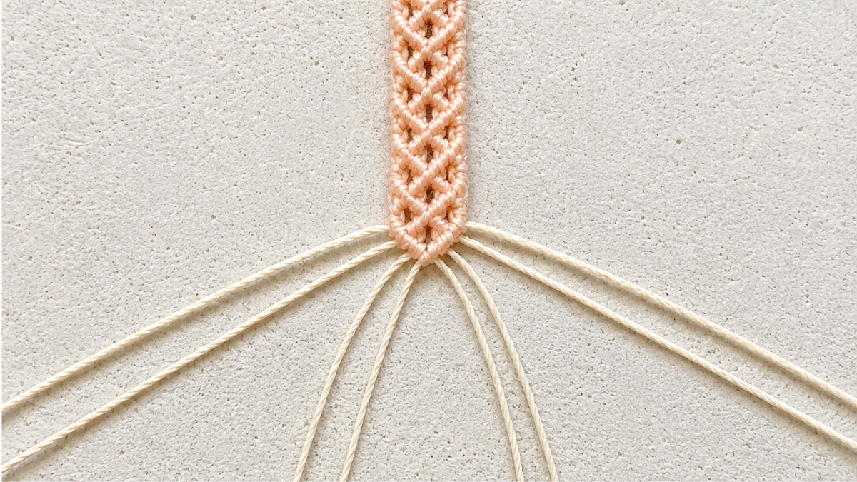 Pulsera de micro-macramé con dijes : Paso 19 Pulsera de micro-macramé con dijes : Paso 19