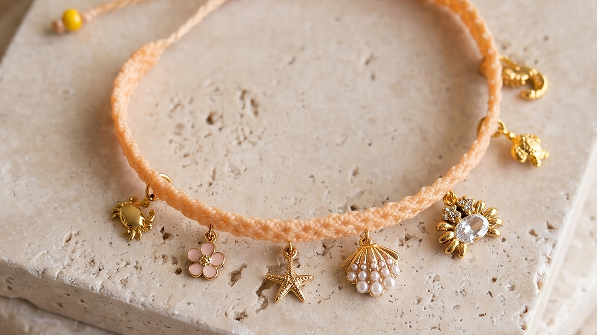 Pulsera de micro-macramé con dijes : Paso 22 Pulsera de micro-macramé con dijes : Paso 22