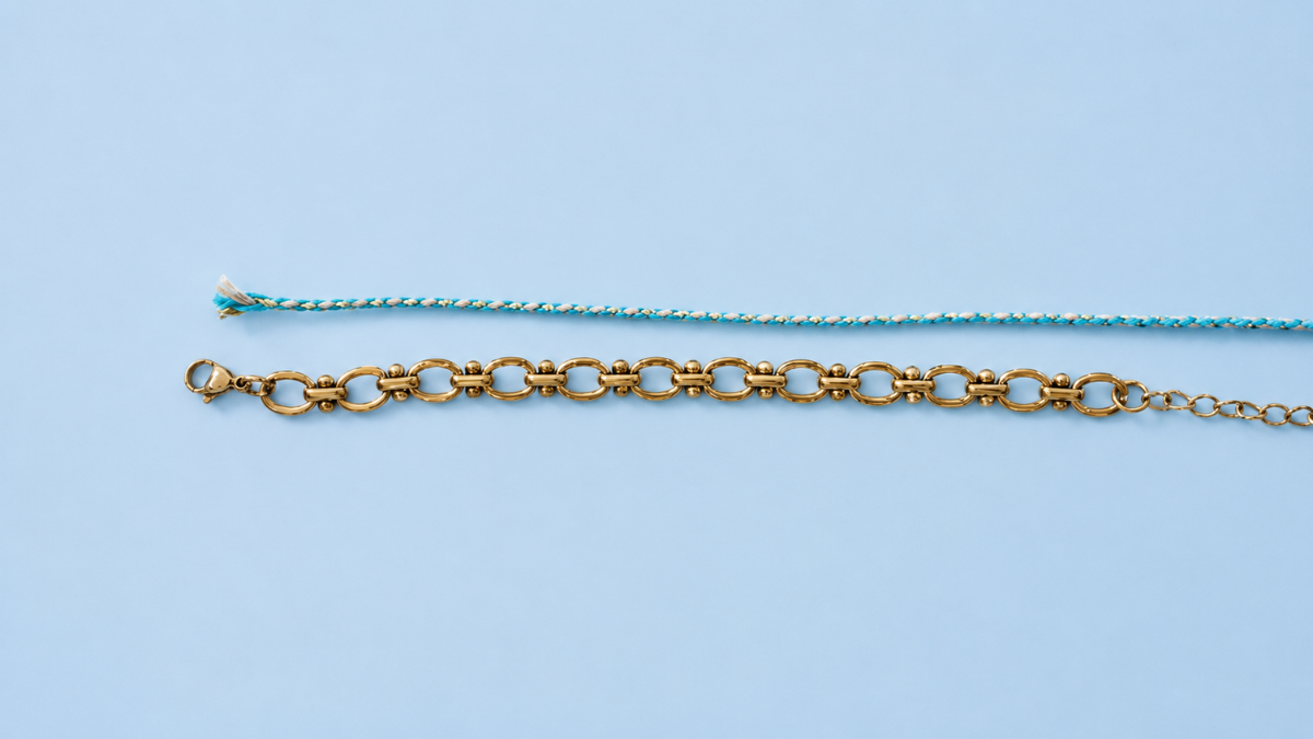 Pulsera de cordón con dijes : Paso 1 Pulsera de cordón con dijes : Paso 1