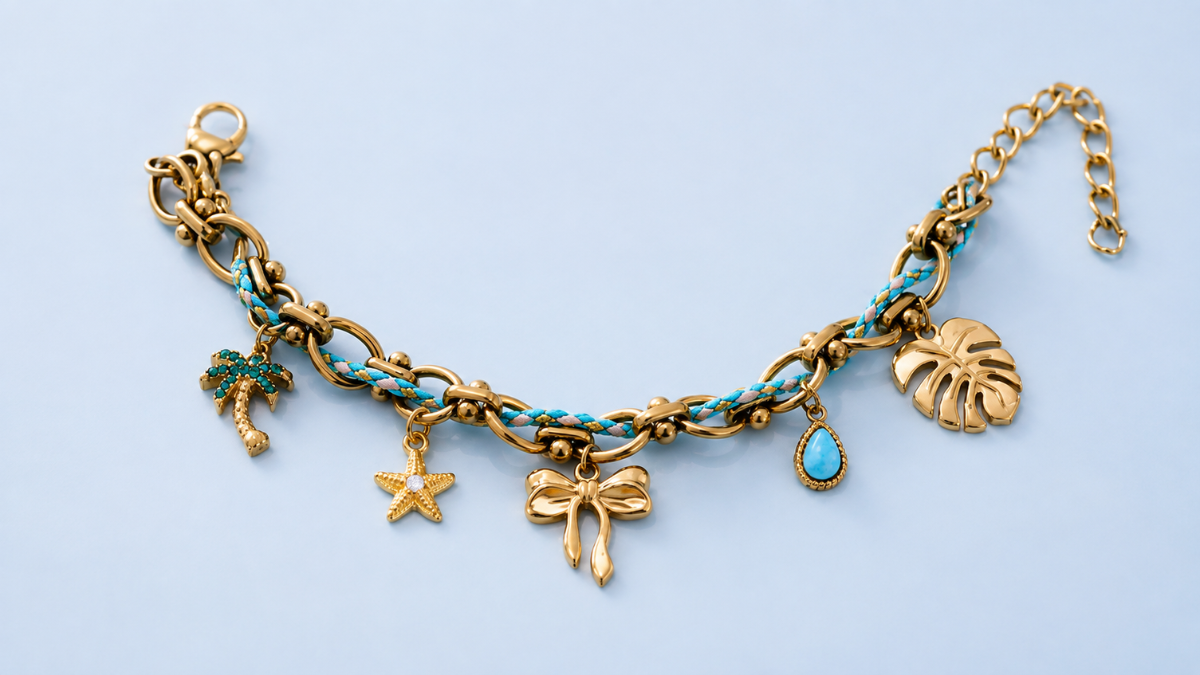 Pulsera de cordón con dijes : Paso 6 Pulsera de cordón con dijes : Paso 6