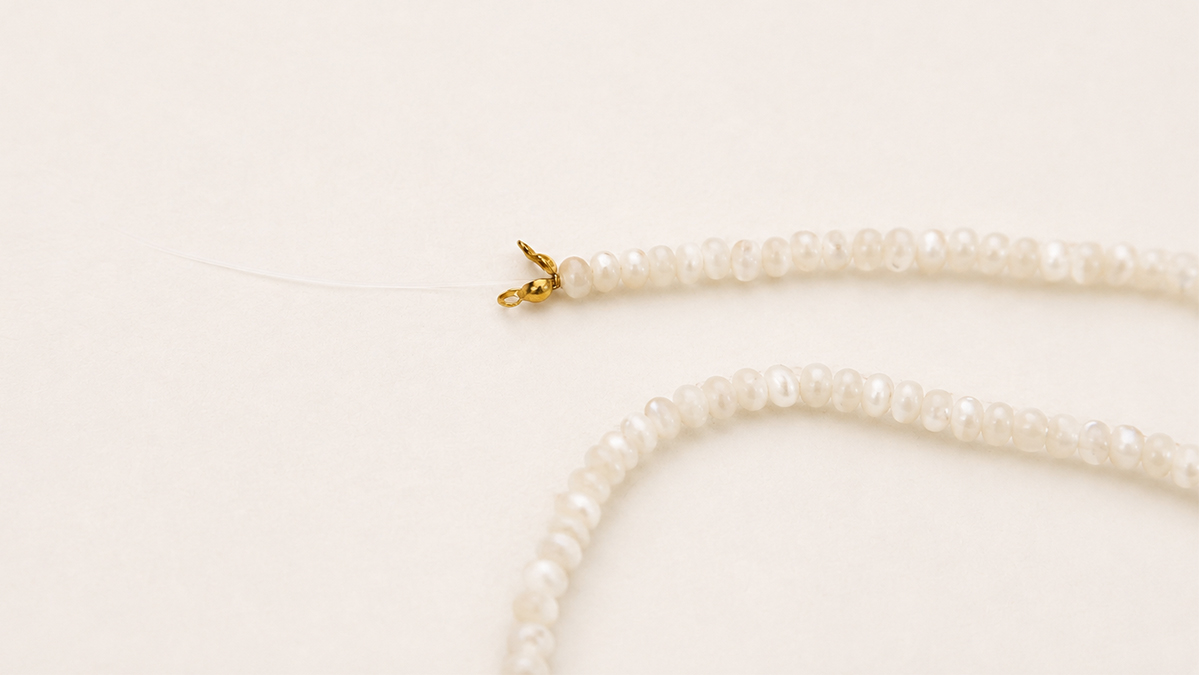 Collar de varias vueltas con piedras preciosas y cuentas de nácar : Paso 2 Collar de varias vueltas con piedras preciosas y cuentas de nácar : Paso 2