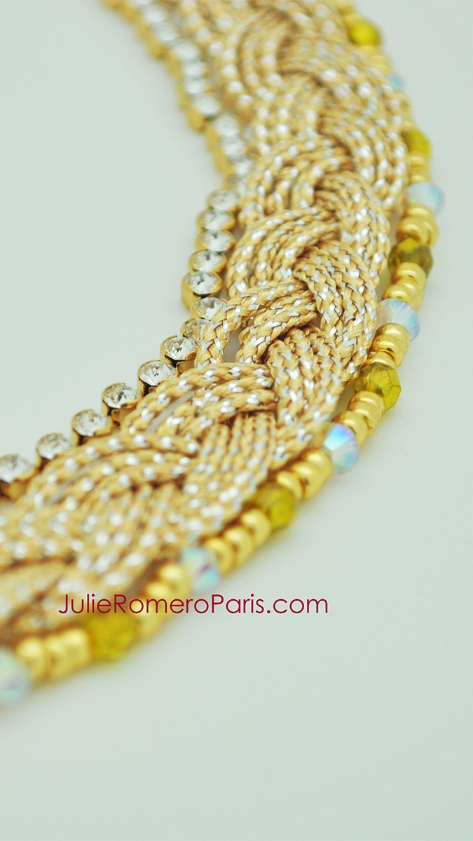 Esquema Headband rocallas Toho y cadena strass PureCrystal