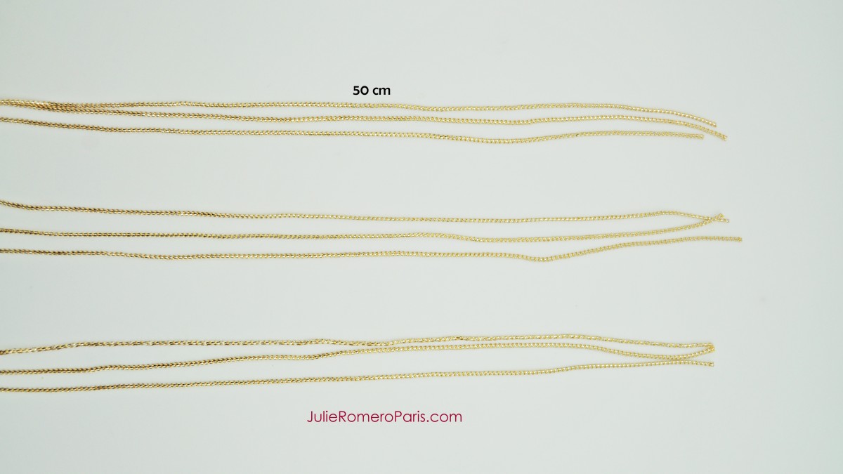 Headband rocallas Toho y cadena strass PureCrystal : Paso 1