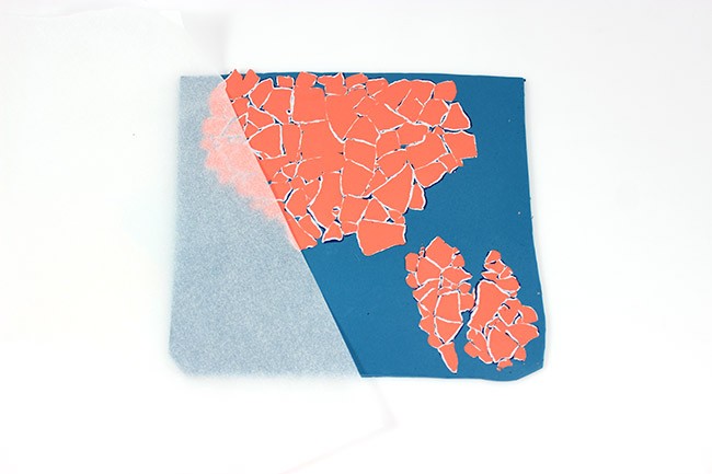 Pechera y pendientes de Fimo color flamenco con cowries : Paso 4 Pechera y pendientes de Fimo color flamenco con cowries : Paso 4